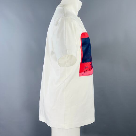 S Electric Chair White Red Print Cotton One Pocket T-shirt - Picture 3 of 10